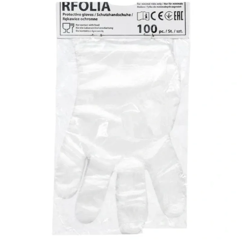 Reis RFOLIAN rukavice 100 Ks transparentné