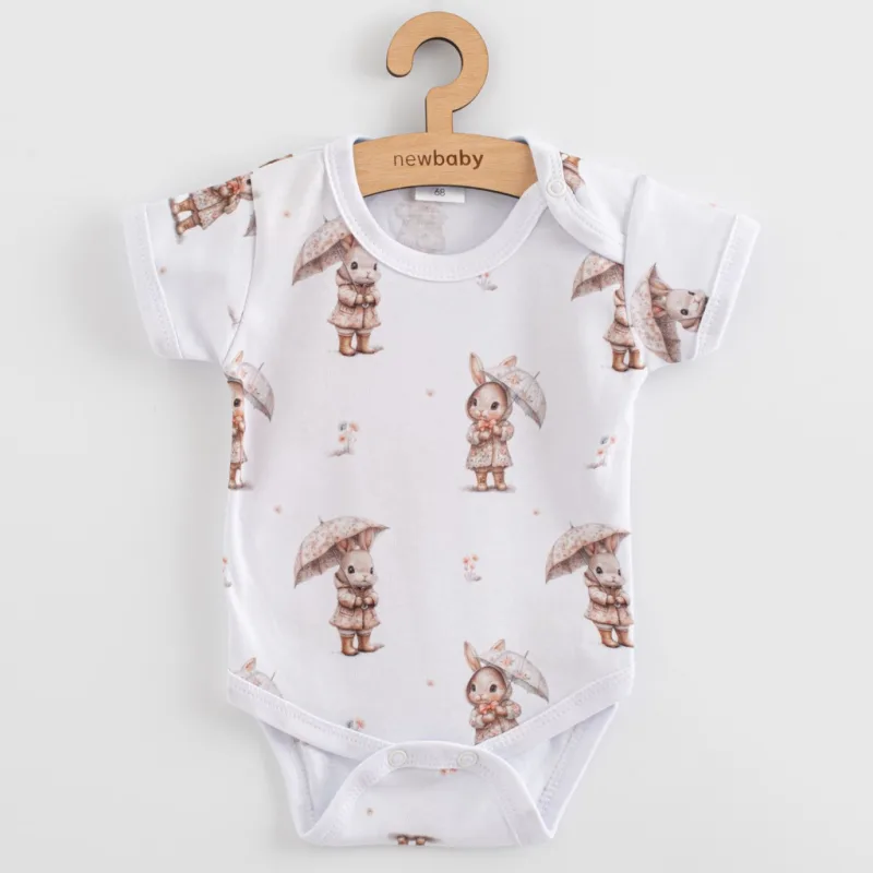 Dojčenské body s krátkym rukávom New Baby For Babies bunny