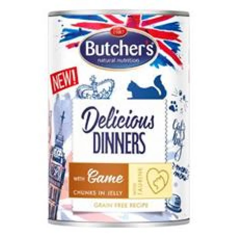 Butcher’s Cat Delicious jelení v želé konz. 400g