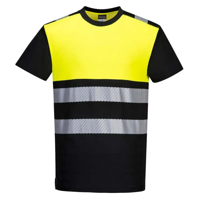 Portwest PW311 PW3 Hi-Vis tričko Black/Yellow