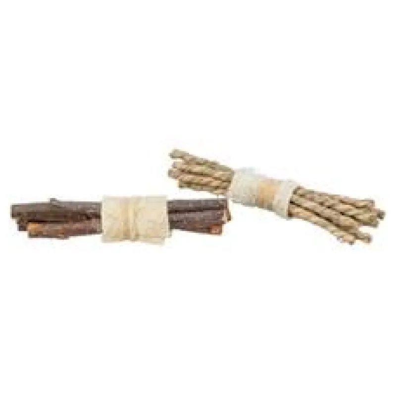 Set svazků tyček - přírodní hračka pro hlodavce 10 x 3 cm, lufa/dřeva/mořská tráva, 2 ks 1 set