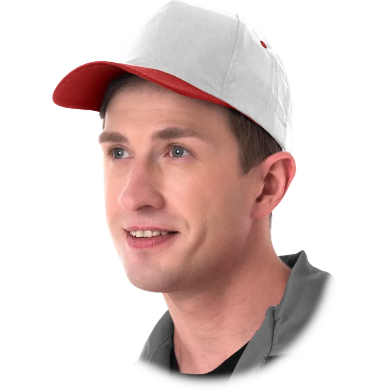 Reis CZ WC Šiltovka White/Red 50 Pack