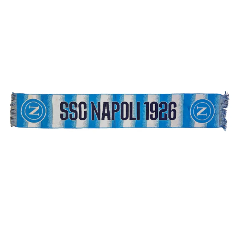 SSC Neapol pletený šál bielo-modrý