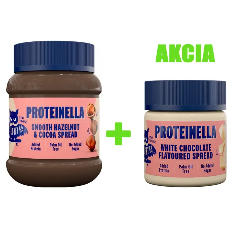 Proteinella 360 g + 200 g - HealthyCo Príchuť: 360 g Čokoláda + 200 g Čokoláda