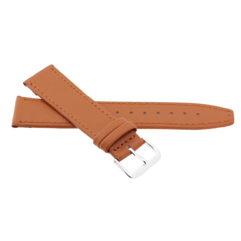 JVD Pánský kožený hnědý řemínek na hodinky R23003/20