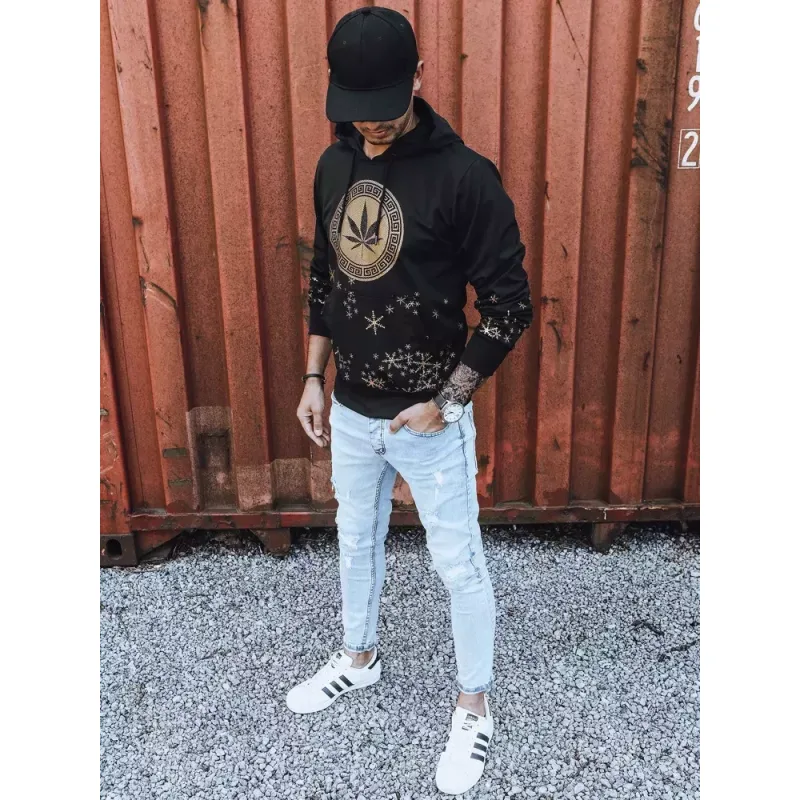 Dstreet mikina s kapucňou čierna BX5325 XL
