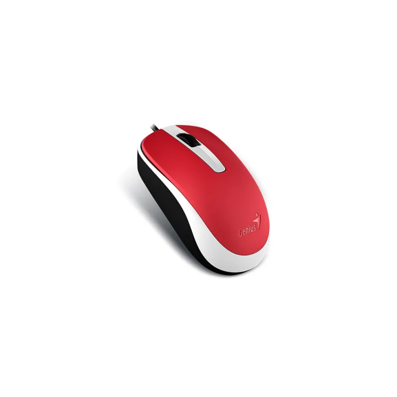 GENIUS DX-120/ Kancelárska/ Optická/ 1 200 DPI/ Drôtová USB/ Červená…