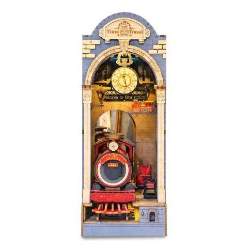 RoboTime Zarážka na knihy miniatura domečku Kouzelné nádraží TGB04