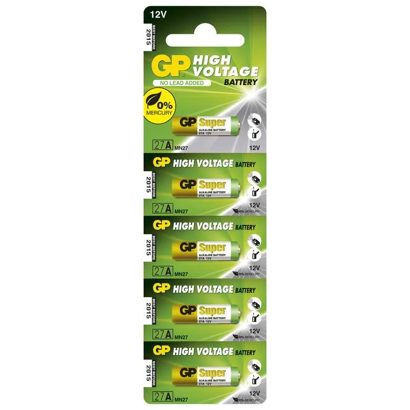 Alkalická Batéria GP 5x 27A 1021002715