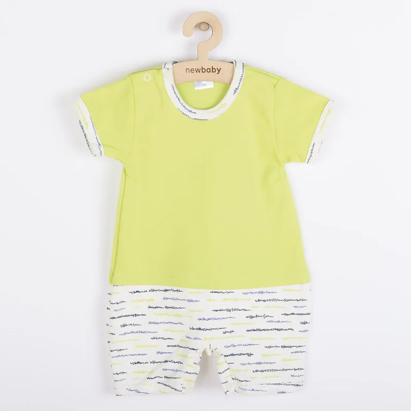 Dojčenský letný bavlnený overal New Baby Summertime chlapec