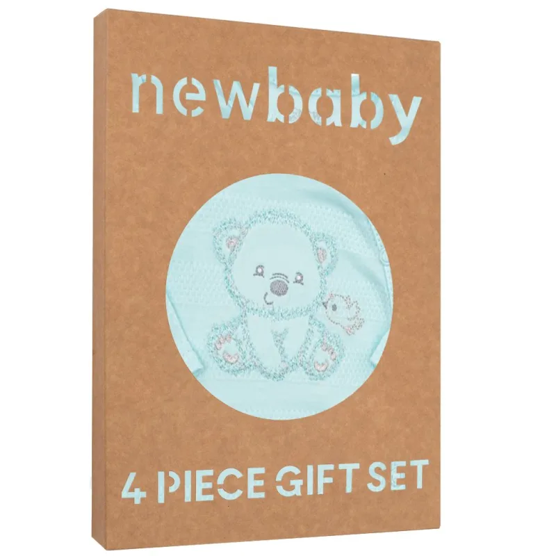 Dojčenská súprava do pôrodnice New Baby Sweet Bear modrá