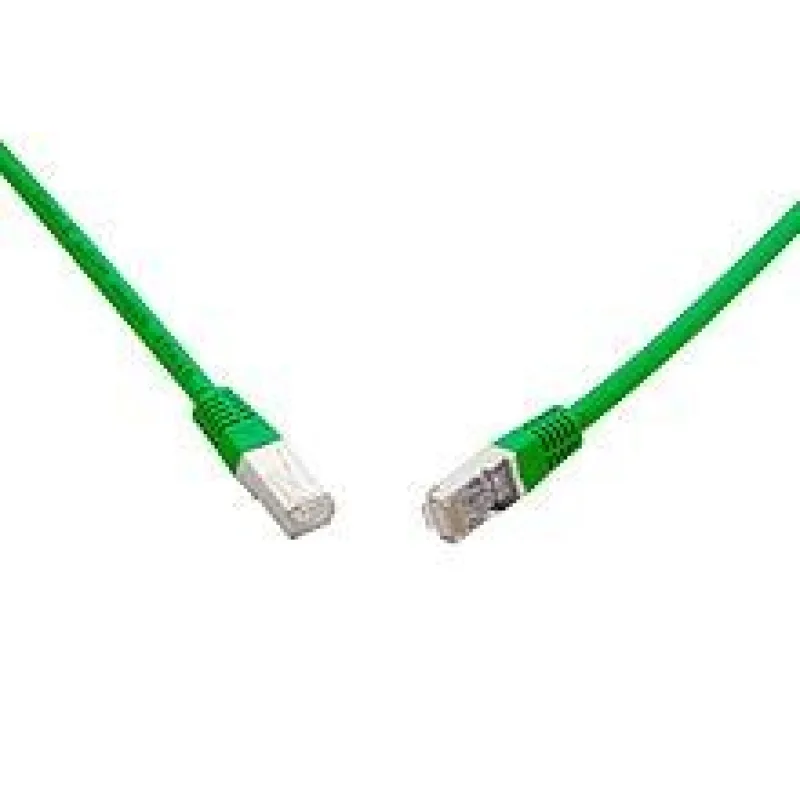 SOLARIX 10G patchkábel CAT6A SFTP LSOH 2m, zelený 28850209