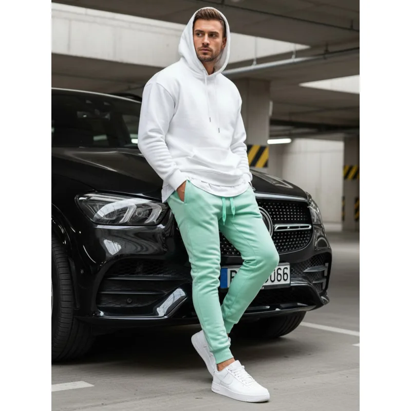 Pánske tepláky mátové Dstreet UX3371 L