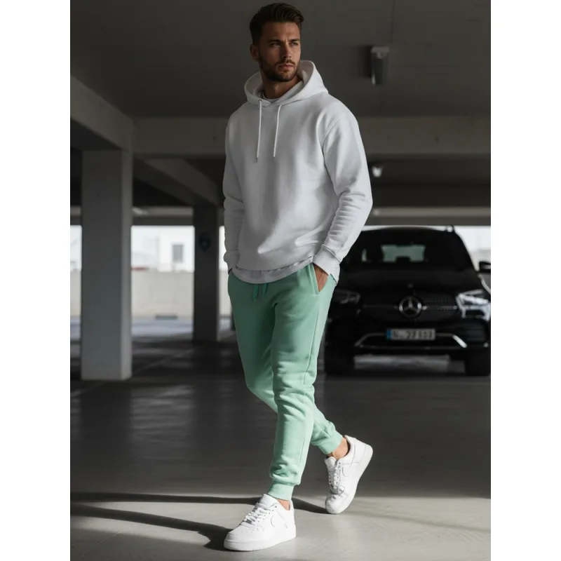 Pánske tepláky mátové Dstreet UX3371 L