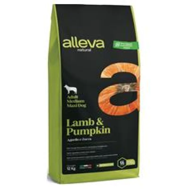 ALLEVA NATURAL Dog Dry Adult Lamb&Pumpkin Medium/Maxi 12kg
