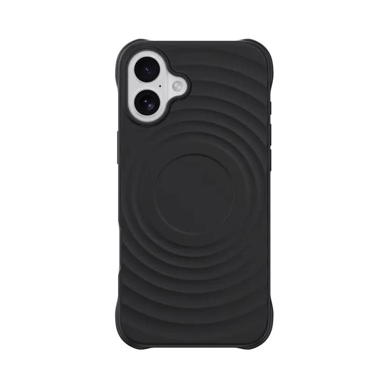 Devia kryt Ripple Magnetic Shockproof TPU Case pre iPhone 16 - Black…