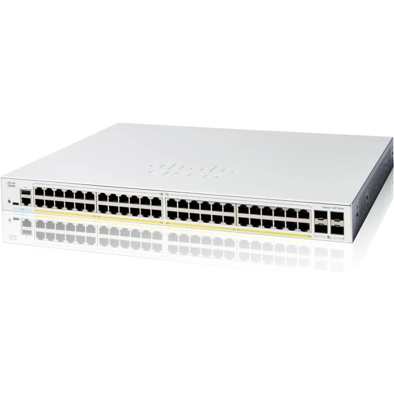 Cisco Catalyst switch C1300-48FP-4G (48xGbE, 4xSFP, 48xPoE+, 740W)…