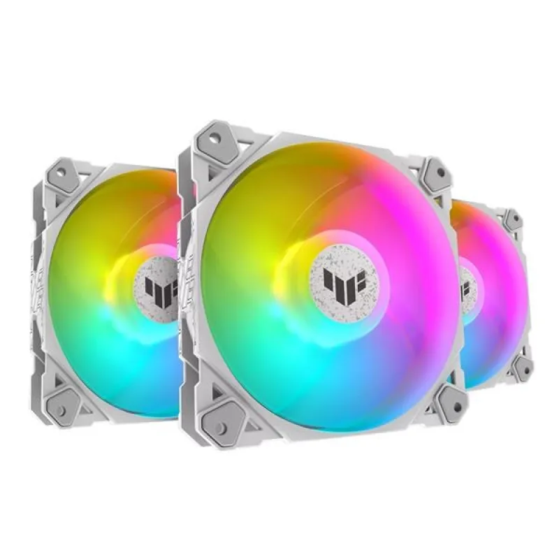 ASUS ventilátor TUF GAMING TF120 ARGB 3IN1 WHITE, 3x120mm PC case fan…