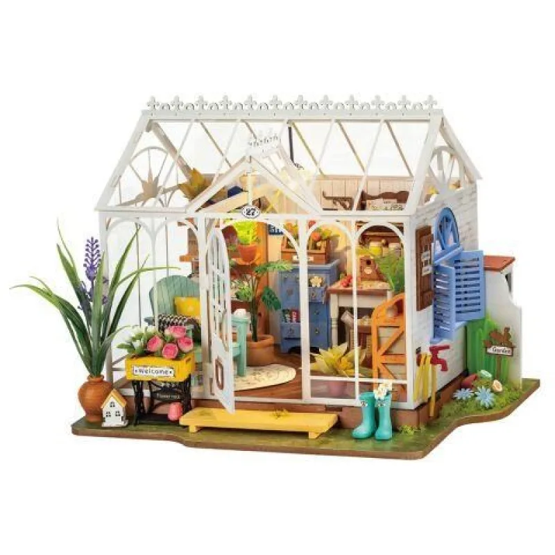 RoboTime 3D Dřevěné puzzle Vysněný zahradní dům DG163