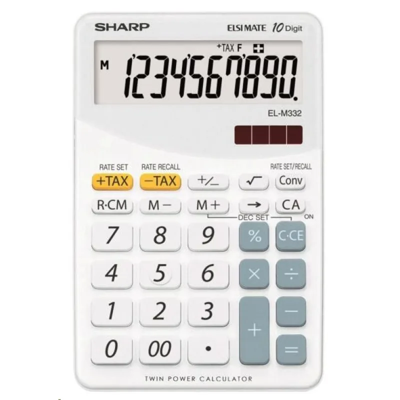 SHARP kalkulačka - EL-M332BWH - bílá SH-ELM332BWH