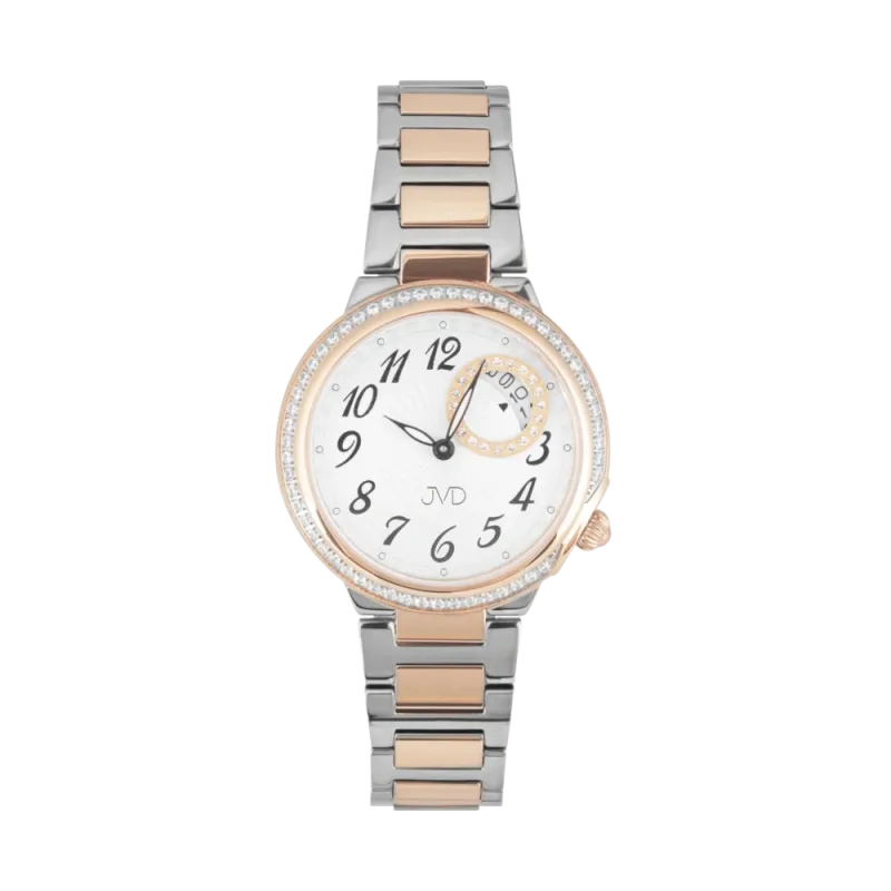 JVD Dámské kulaté náramkové elegantní šperkové hodinky JVD JG1039.2