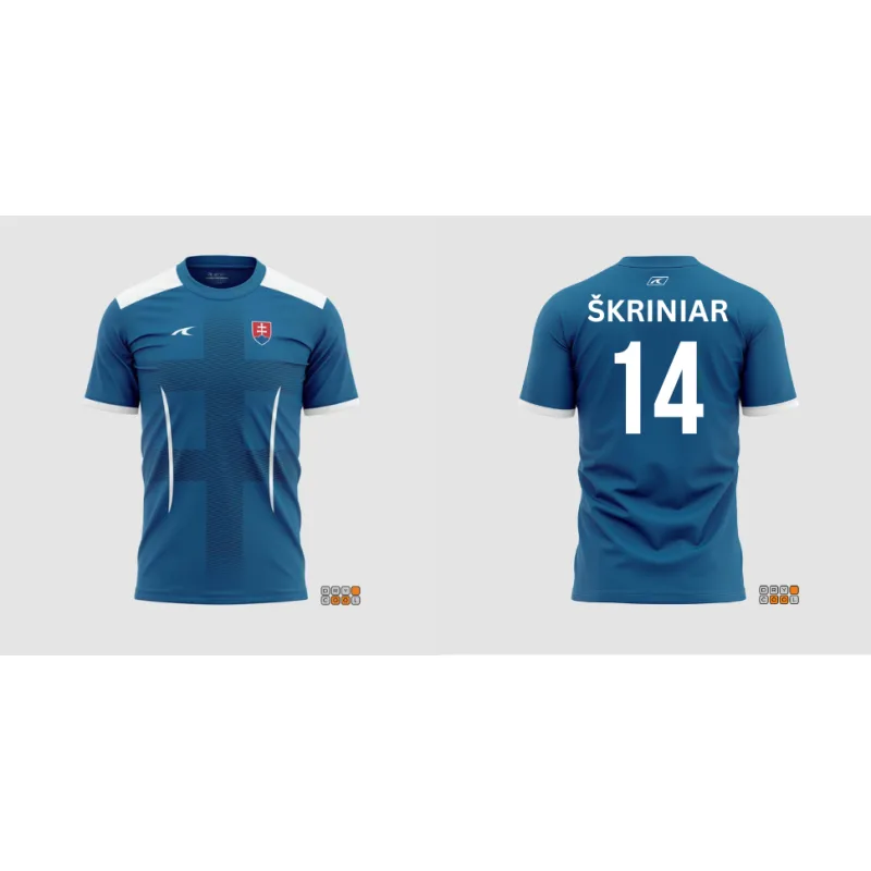 Futbalový dres Slovensko / Slovakia Milan Škriniar modrý pánsky