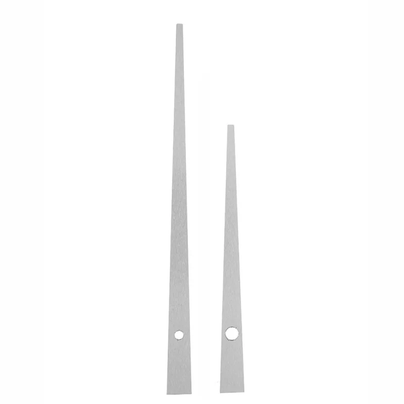 Kovové hodinové ručičky B28 (137 mm, 92 mm) - stříbrné