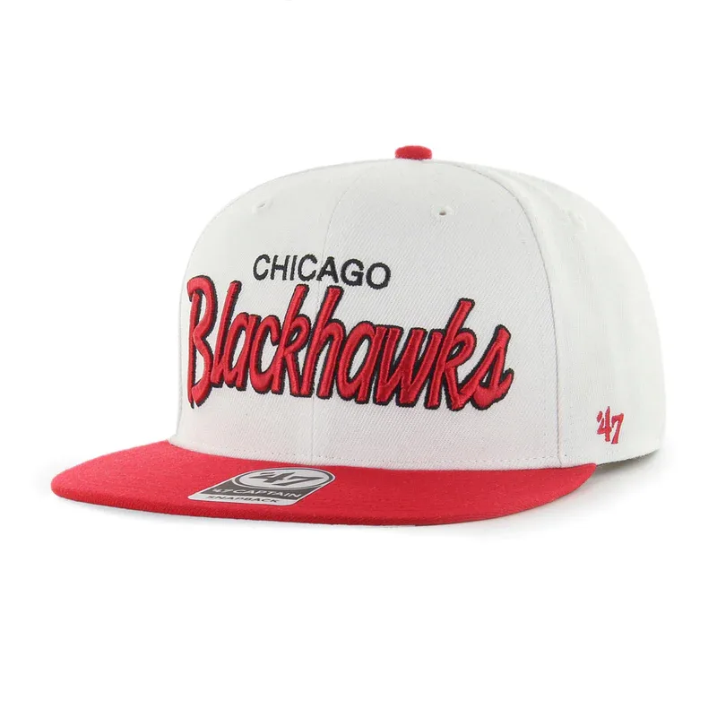 '47 Brand Chicago Blackhawks Captain šiltovka biela - SKLADOM