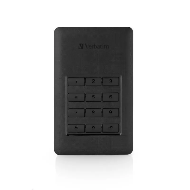 VERBATIM HDD 2.5" 2 TB vrátane.KEYPAD USB3.1 USB 3.0 GDPR 53403