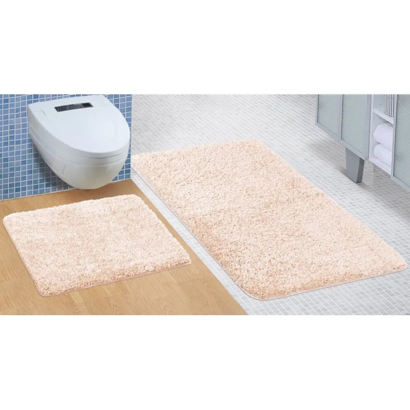 Kúpeľňová sada predložiek Micro 60x100+60x50 cm Béžová