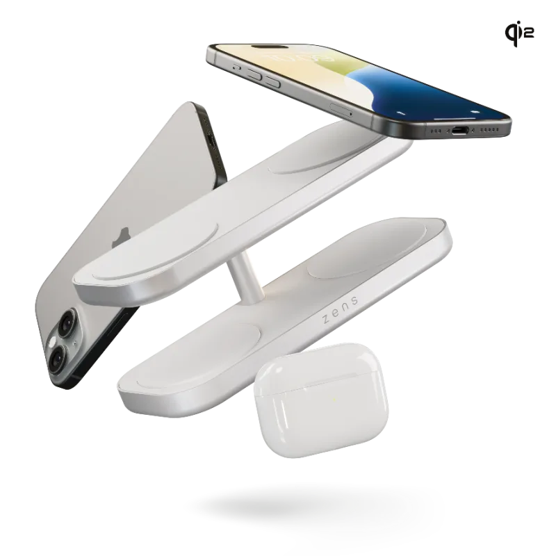 ZENS Quattro Wireless Charger Pro 4 White ZEQC01W
