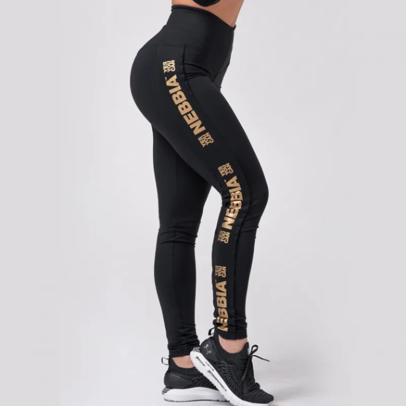 Legíny Gold Classic 801 Black - NEBBIA Veľkosť: XS