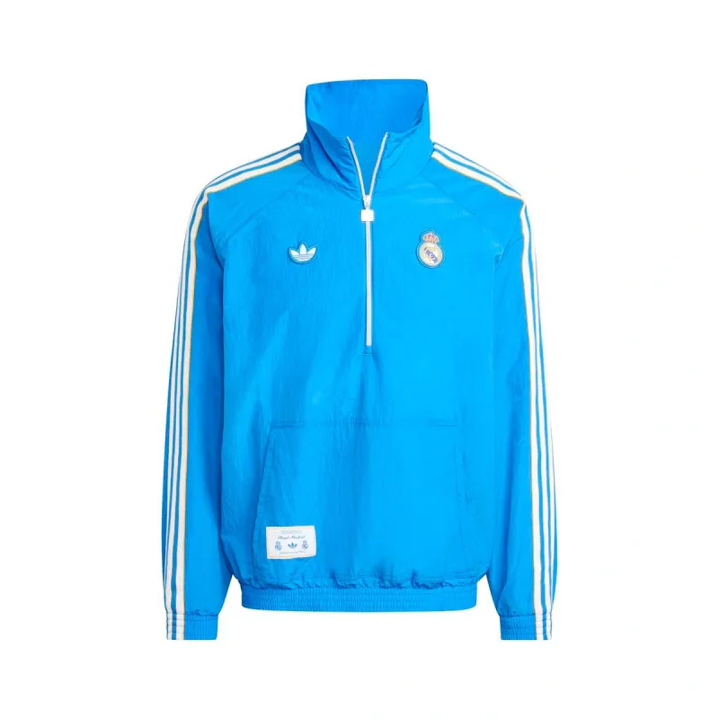 Adidas Real Madrid mikina / bunda modrá pánska 2025-2026