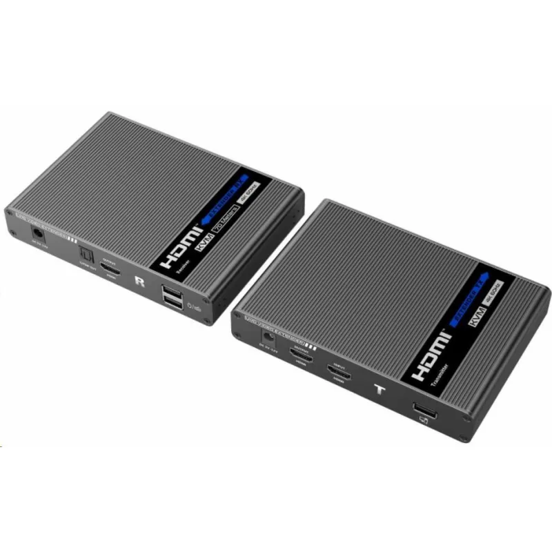 PremiumCord HDMI 2.0 Extender KVM Ultra HD 4kx2k@60Hz na 70 m s prenosom…