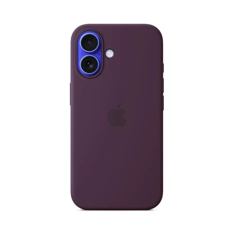 iPhone 16 Silicone Case with MagSafe - Plum MYY43ZM/A