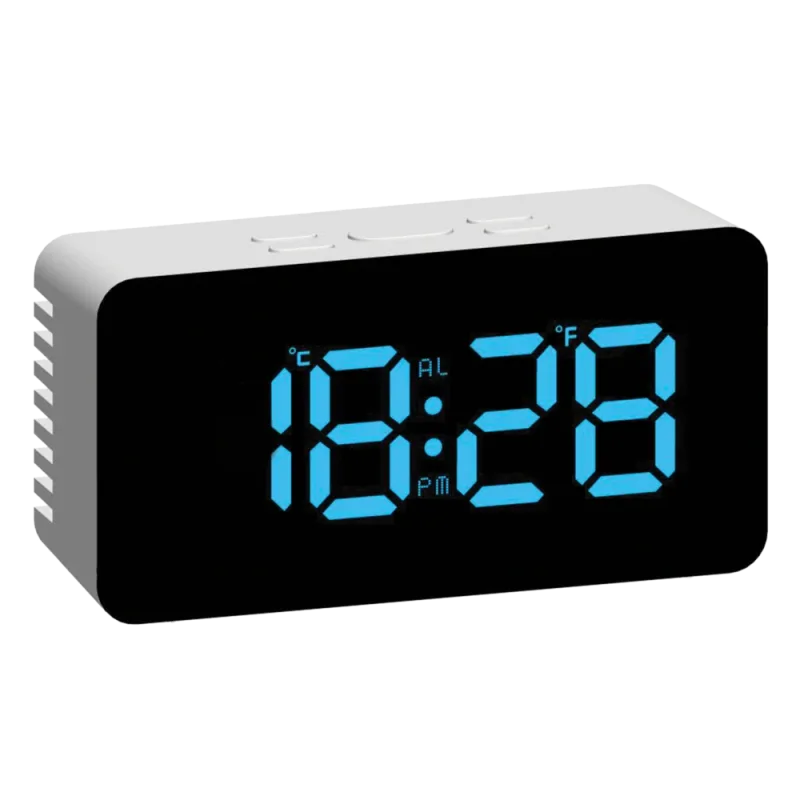 JVD Digitální budík do sítě s modrými LED svítícími čísly JVD SB3658.5