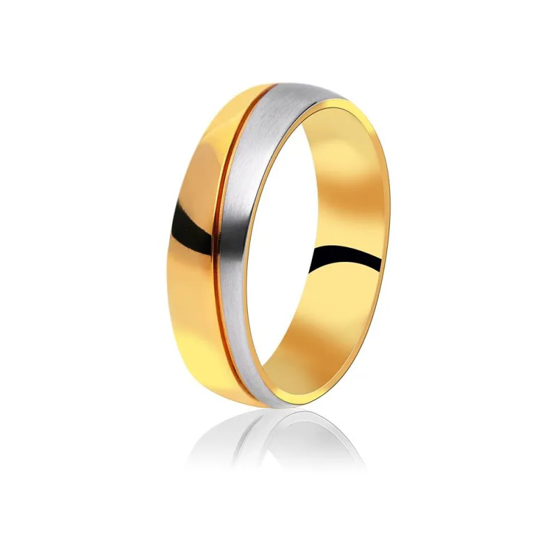 MPM Snubní ocelový prsten z chirurgické oceli Wedding ring 70131 B - size 70