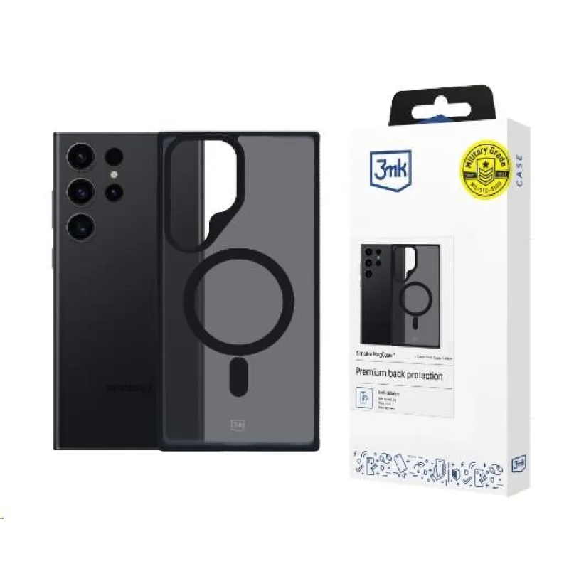 3mk ochranný kryt Smoke MagCase pro Samsung Galaxy S24 Ultra 5903108563437