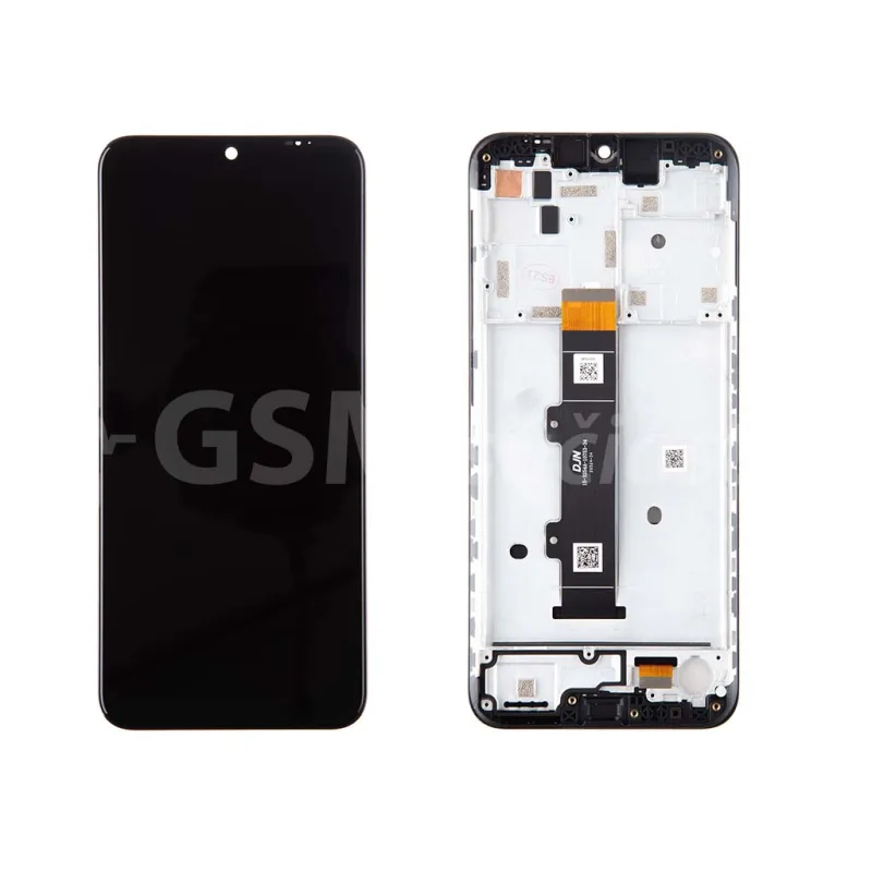 LCD Displej + Dotykové sklo + Rám Motorola Moto G30 Farba: Čierna