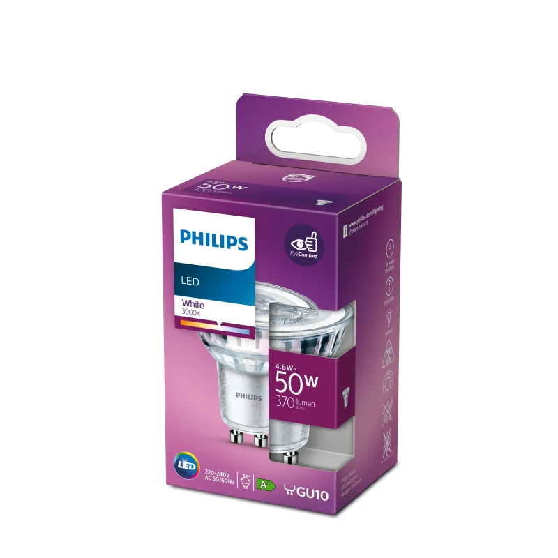 PHILIPS žárovka LEDClassic 50W GU10 WH 36D ND 1PF SRT4 929001218161