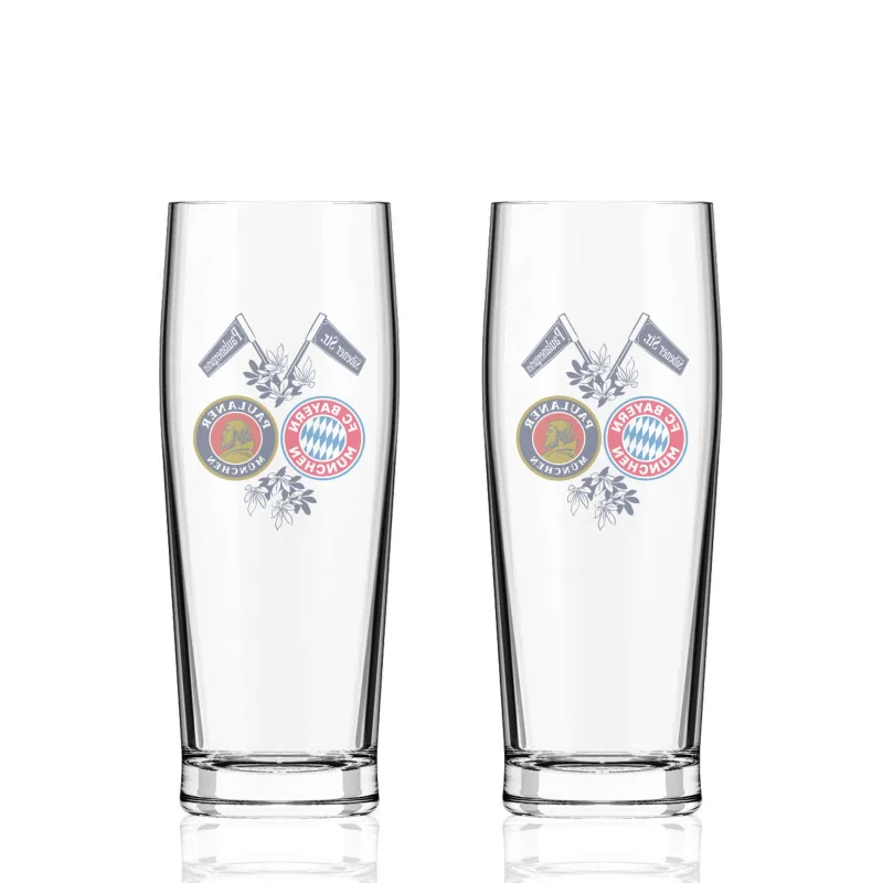 FC Bayern München - Bayern Mníchov Paulaner pivný pohár (2 ks v balení) - SKLADOM