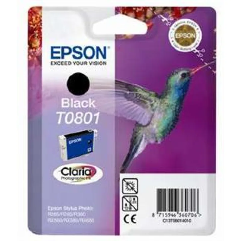 R265/ 360, RX560 Black Ink cartridge (T0801) C13T08014011