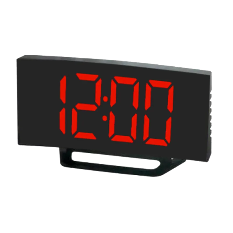 JVD Digitální černý budík do sítě s červenými LED svítícími čísly JVD SB3811.2