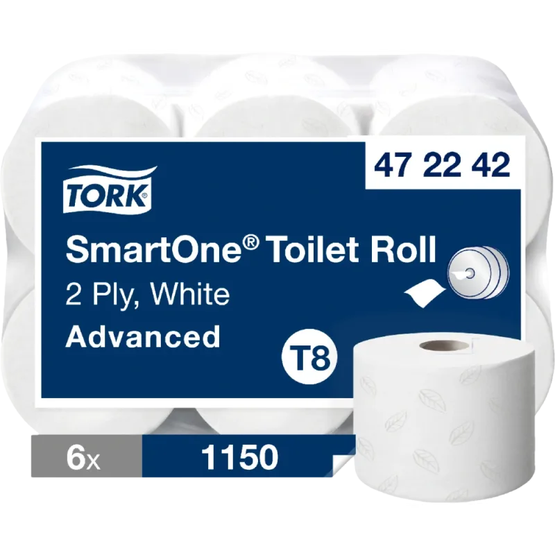 Tork 472242 SMART 1214 2V toaletný papier biely 6 ks