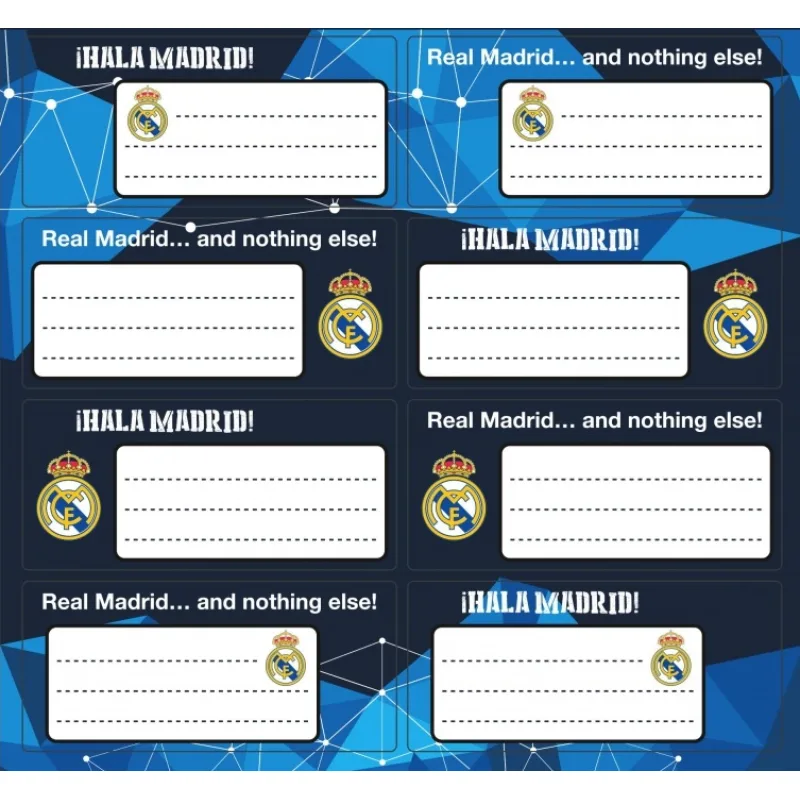 Real Madrid nálepky na zošity - SKLADOM