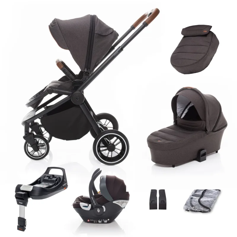 SET kočík Move+ vanička+adaptéry+autosedačka+báza,Rocky Grey/Black