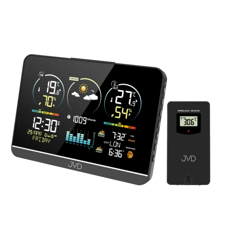 JVD Rádiem řízená meteorologická stanice JVD RB3408
