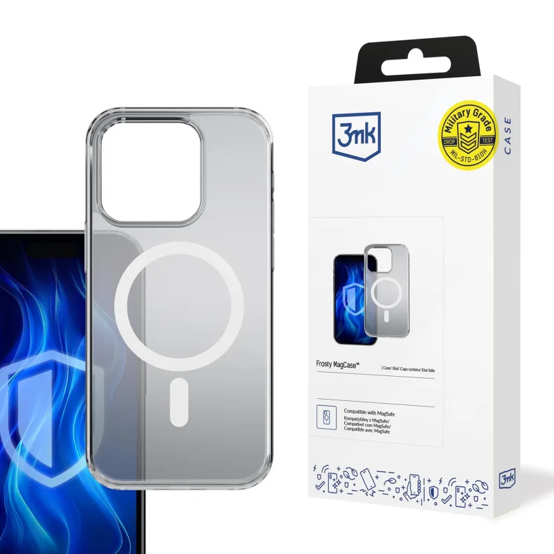 3mk ochranný kryt Frosty MagCase White pro Apple iPhone 16 Pro…