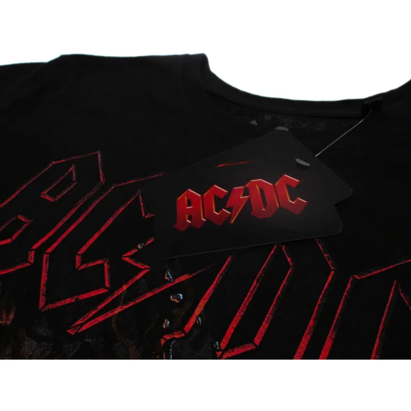 AC/DC tričko čierne pánske - SKLADOM
