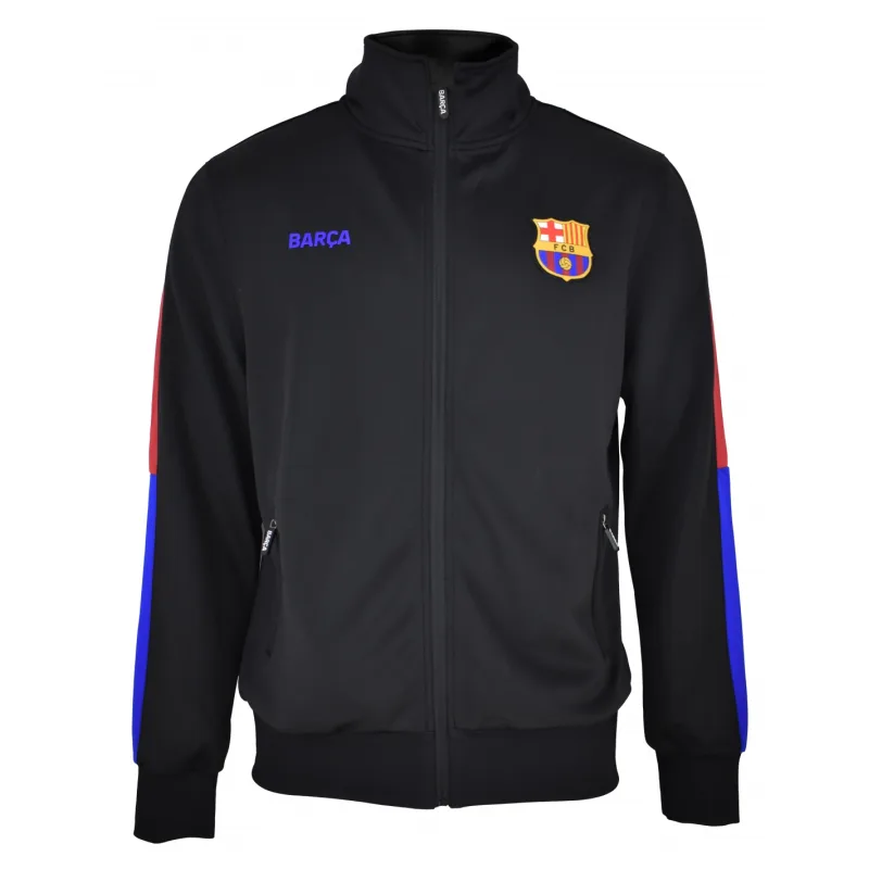 FC Barcelona mikina / bunda čierna detská
